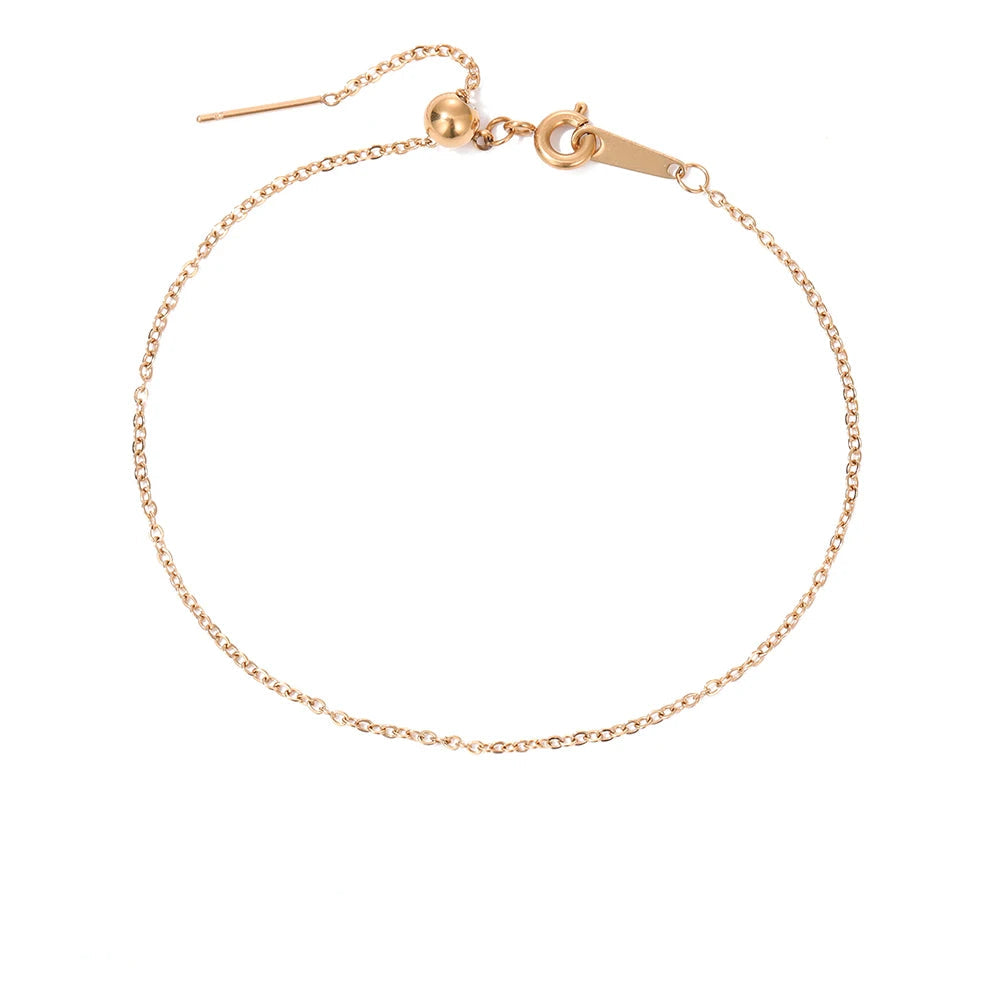 Adjustable Layered Anklets