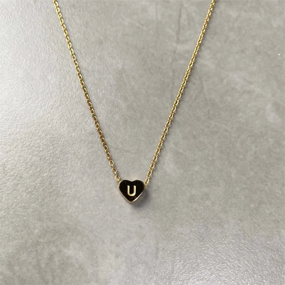Women's Fashion Simple 26 Letters Pendant Necklace