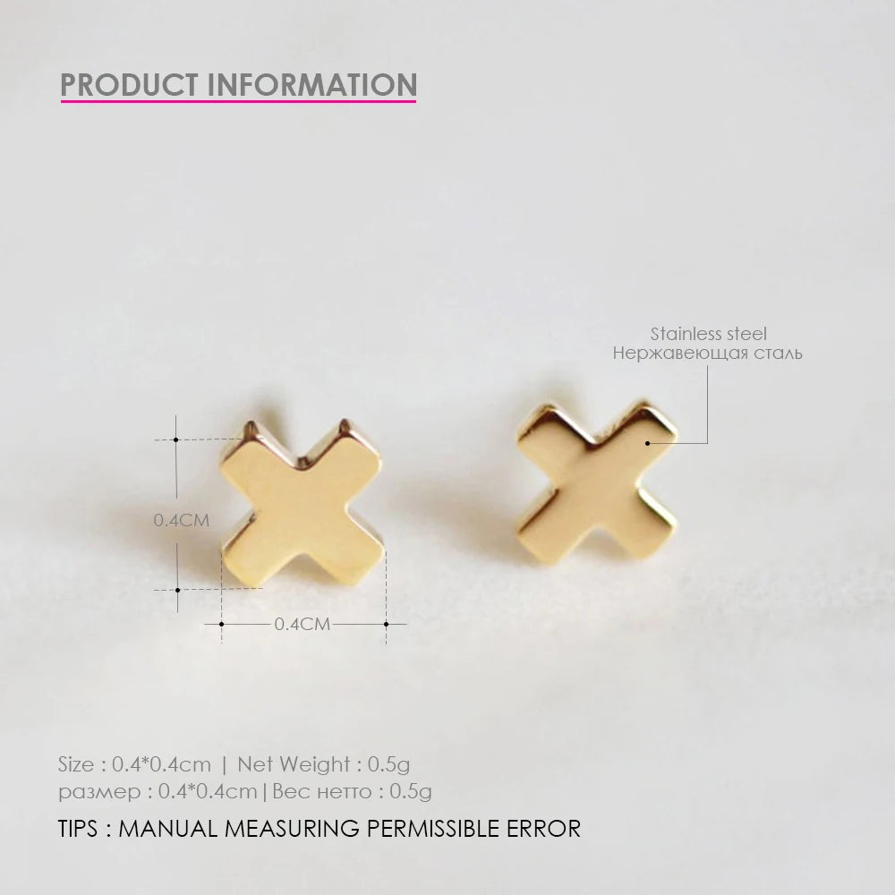 Small Heart Stud Earrings