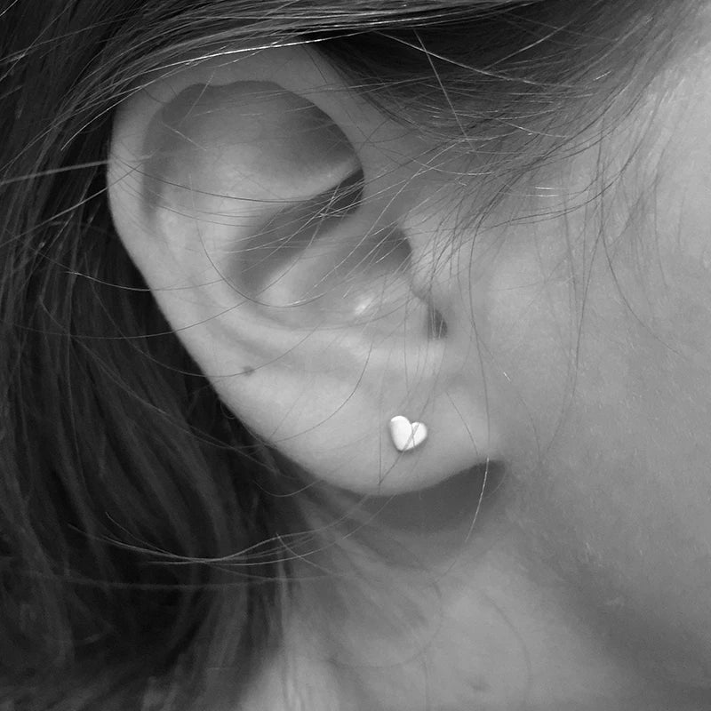 Small Heart Stud Earrings