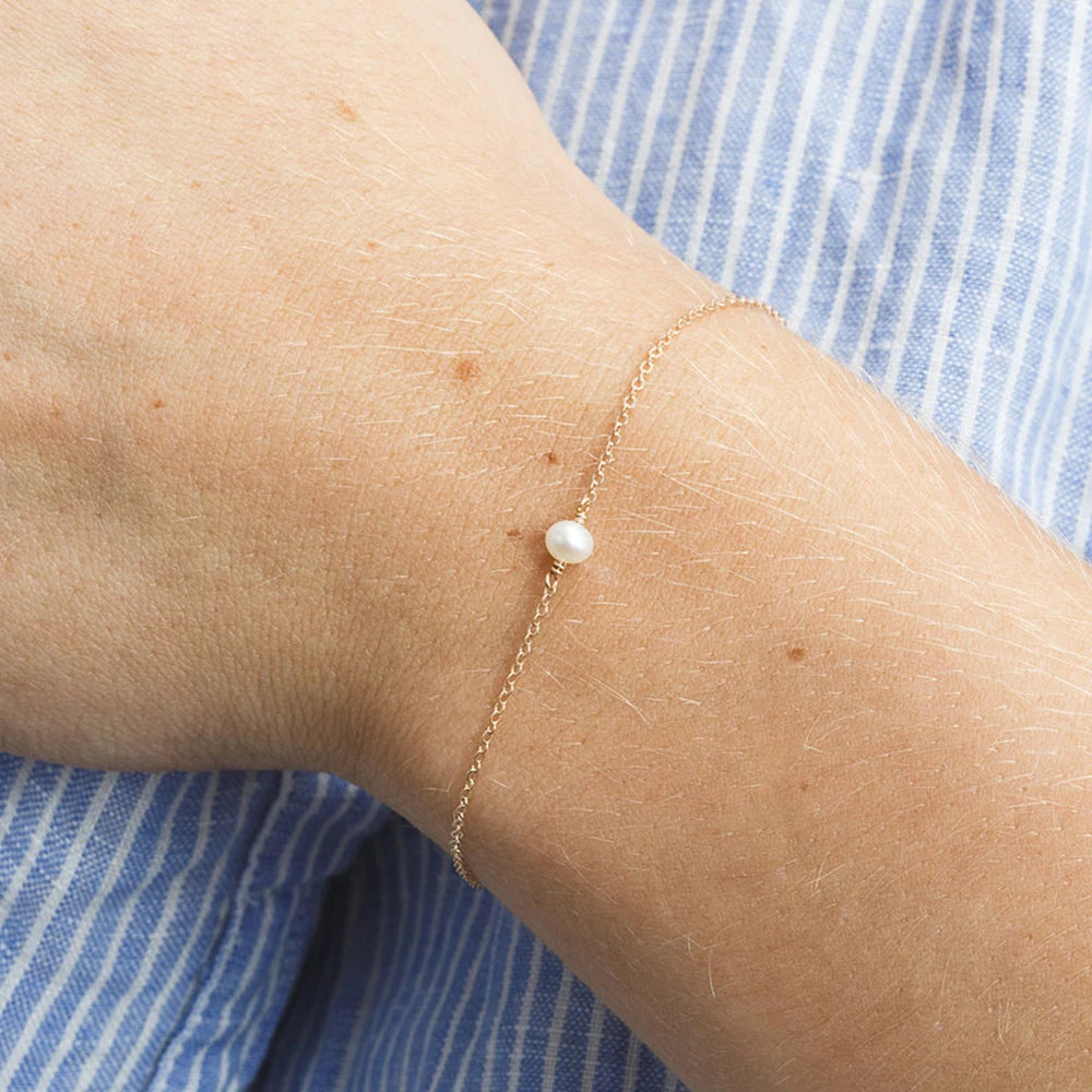 Minimalist Bracelets for Women Sea Imitation pearls Bracelet
