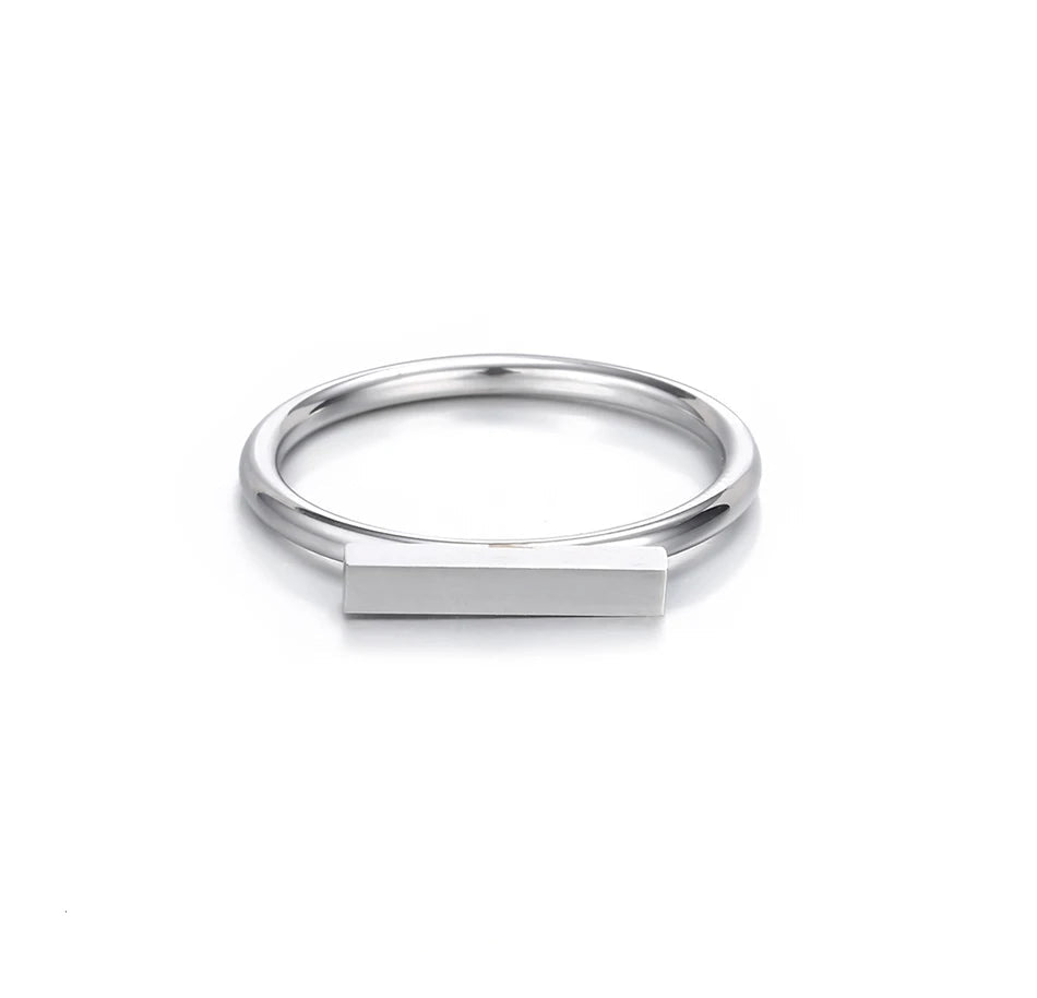Minimaliset Punk Stainless Steel Rings
