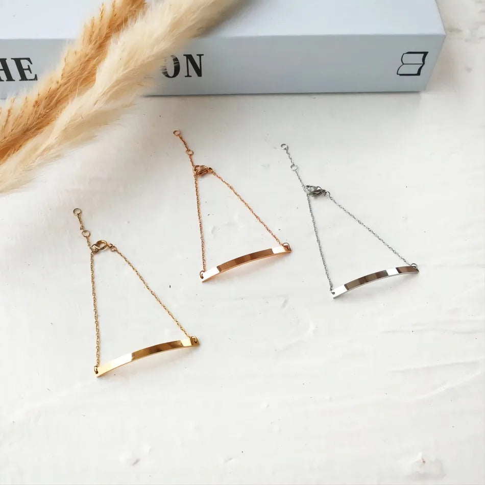 Korean Style Women Bar Bracelets Simple for Women