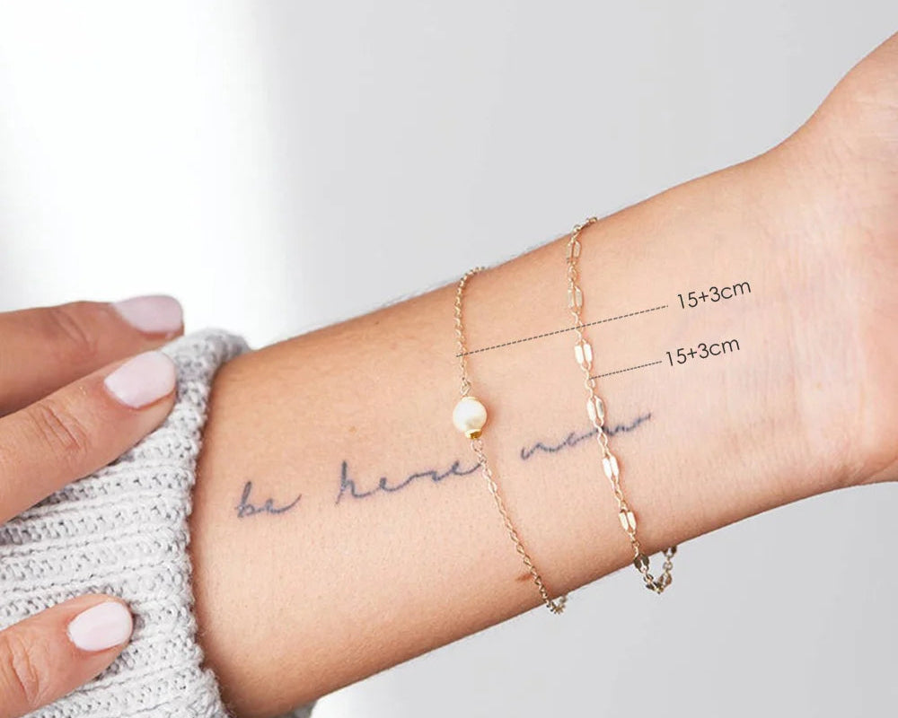 Three Layered Coin Chain Cuban Chain Twist Chain Bracelet