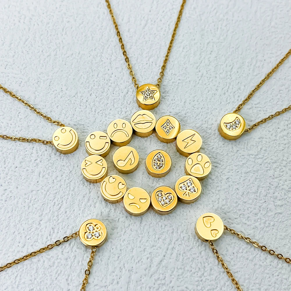 Simple Temperament Round Pendant Fashion