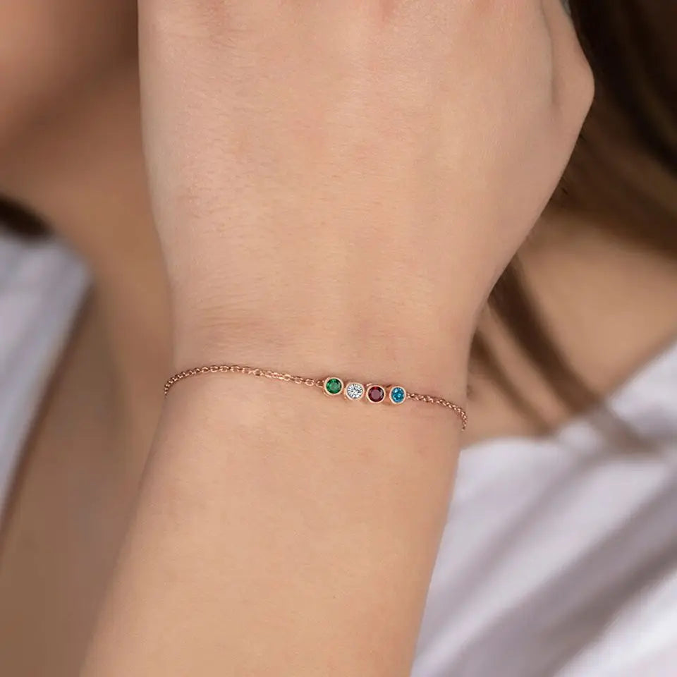 DIY Zircon Birthstone Bracelet