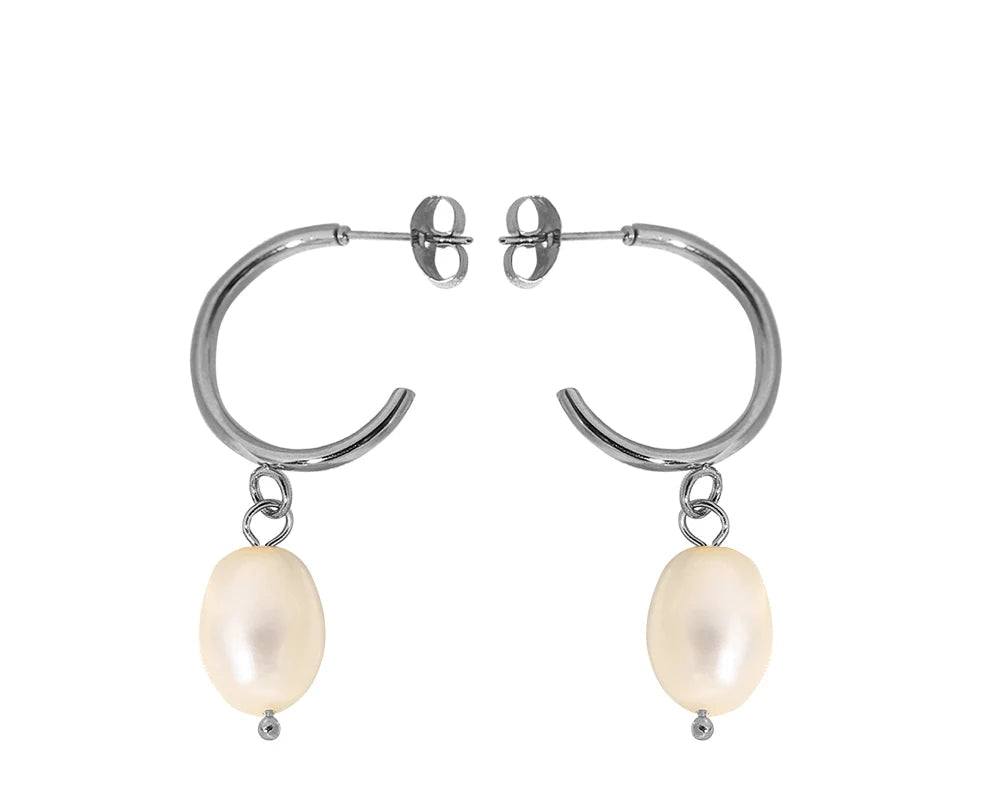Fashion Natural Freshwater Pearl Pendant Earrings