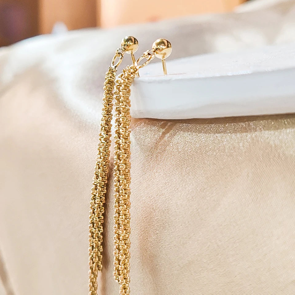 Cauliflower Chain Stud Earrings For Women