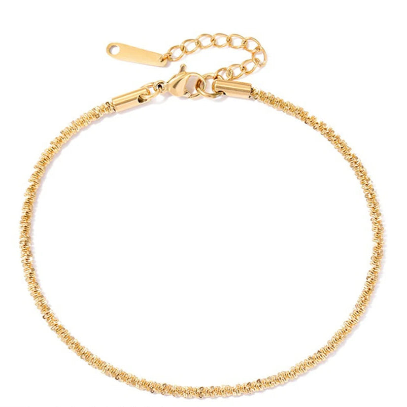 Gold Color Cauliflower Anklet Bracelet