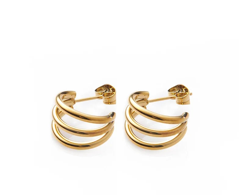 Fashion Jewelry Needle Hoop Earrings