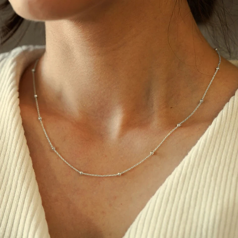 Silvery Bead Chain
