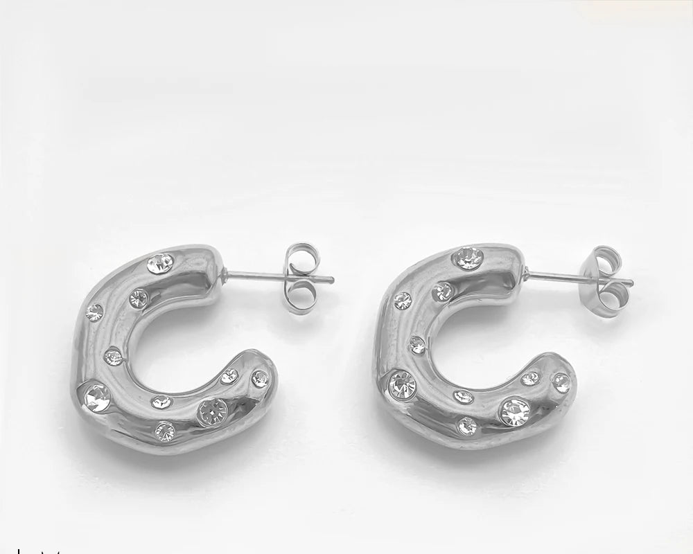 Sparkling Rhinestones Earrings