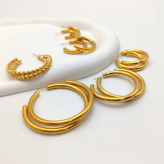 Vintage Spiral Twist Earrings