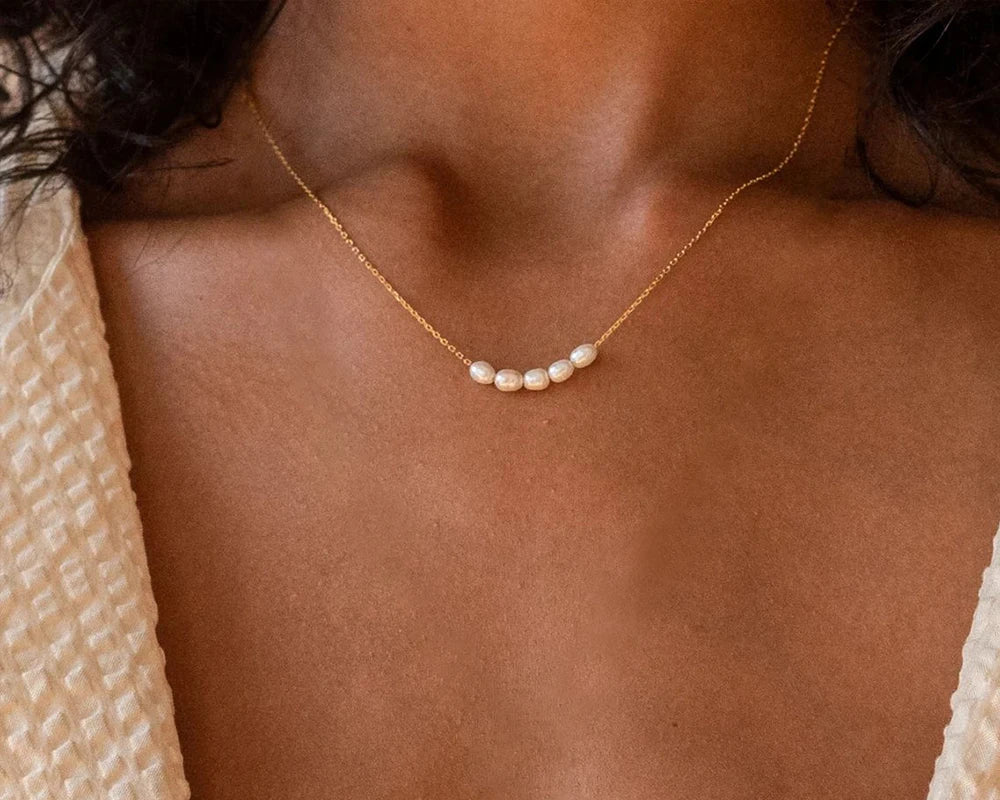 Hot Simple Create Pearls Choker Necklaces