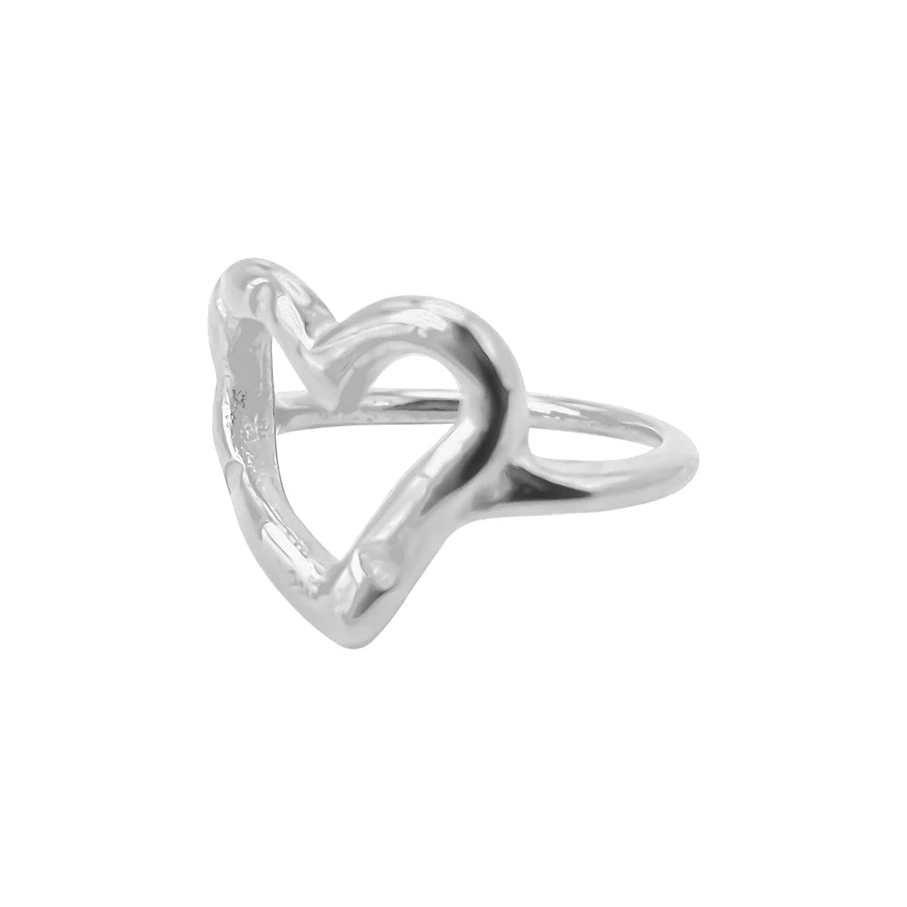 Openwork Heart Ring