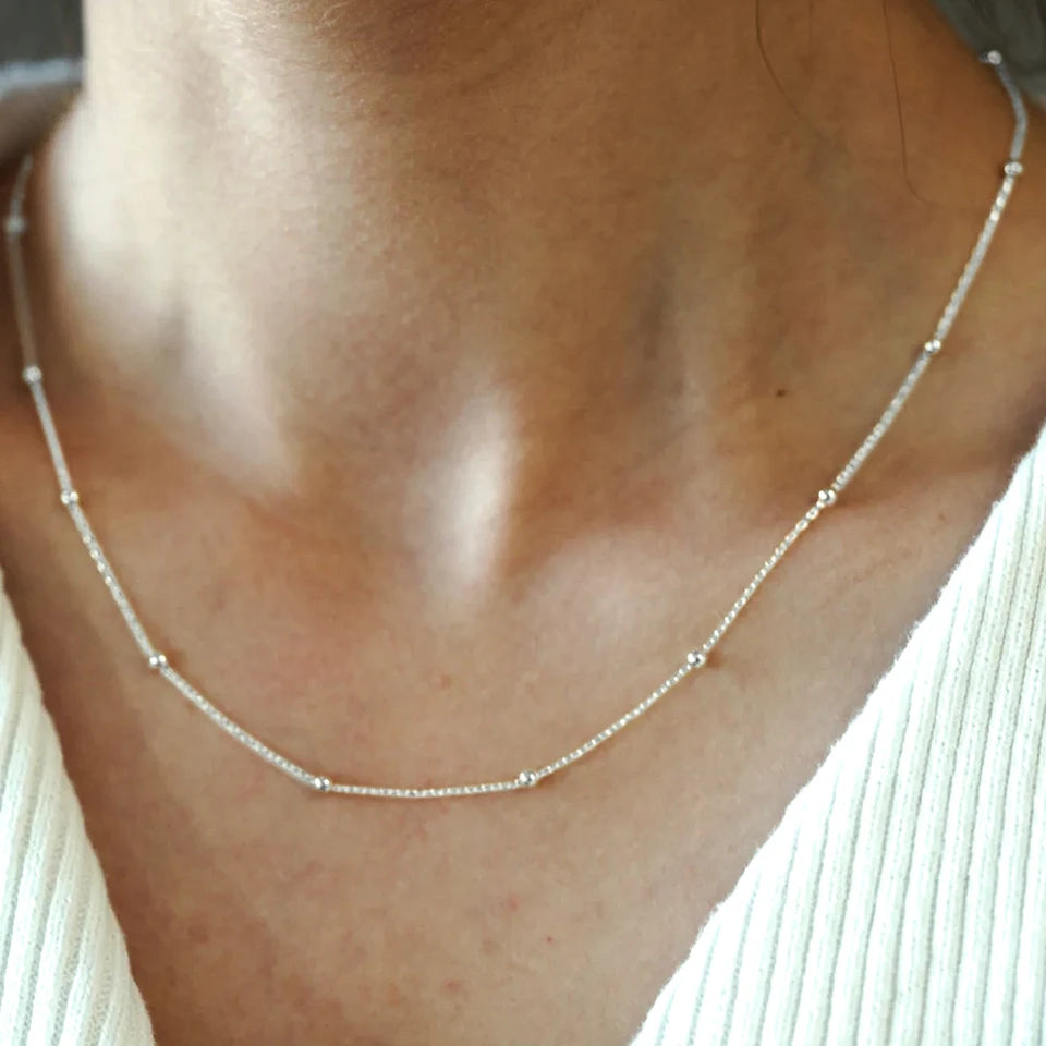 Silvery Bead Chain