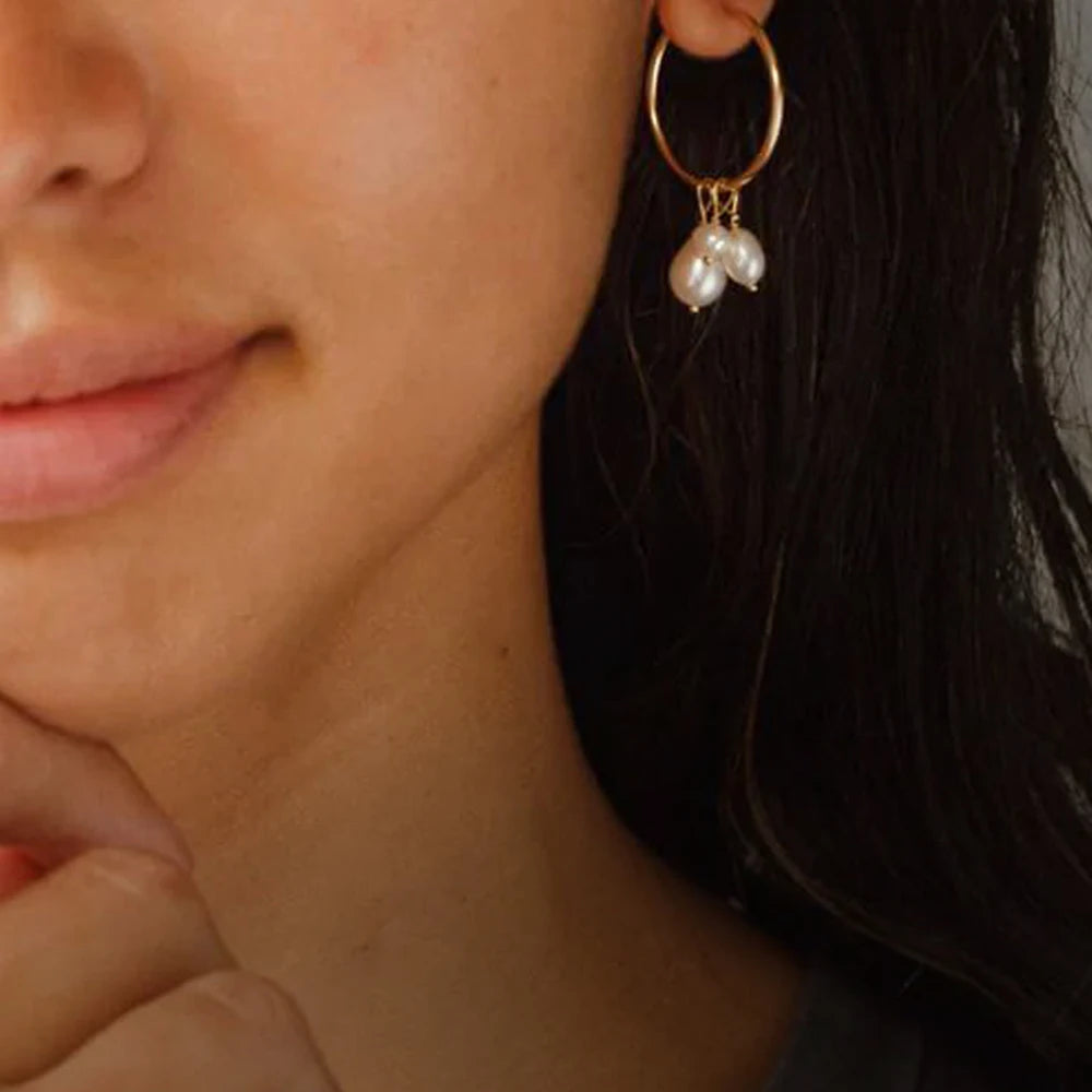 5PCS Freshwater Pearl Earrings