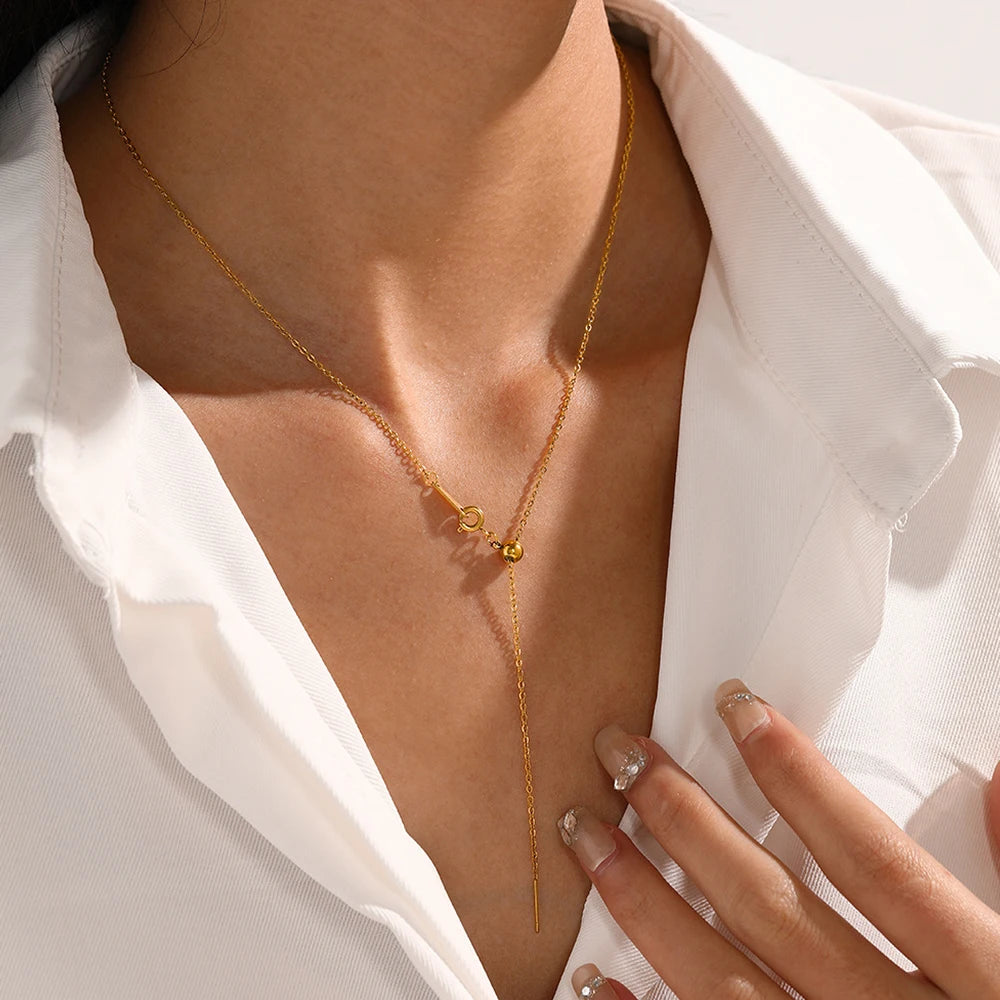 Long layered Pendant Necklace