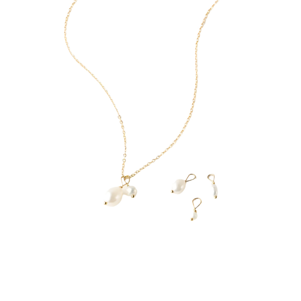 5PCS Freshwater Pearl Necklaces DIY Irregular Chain Pearl Necklace