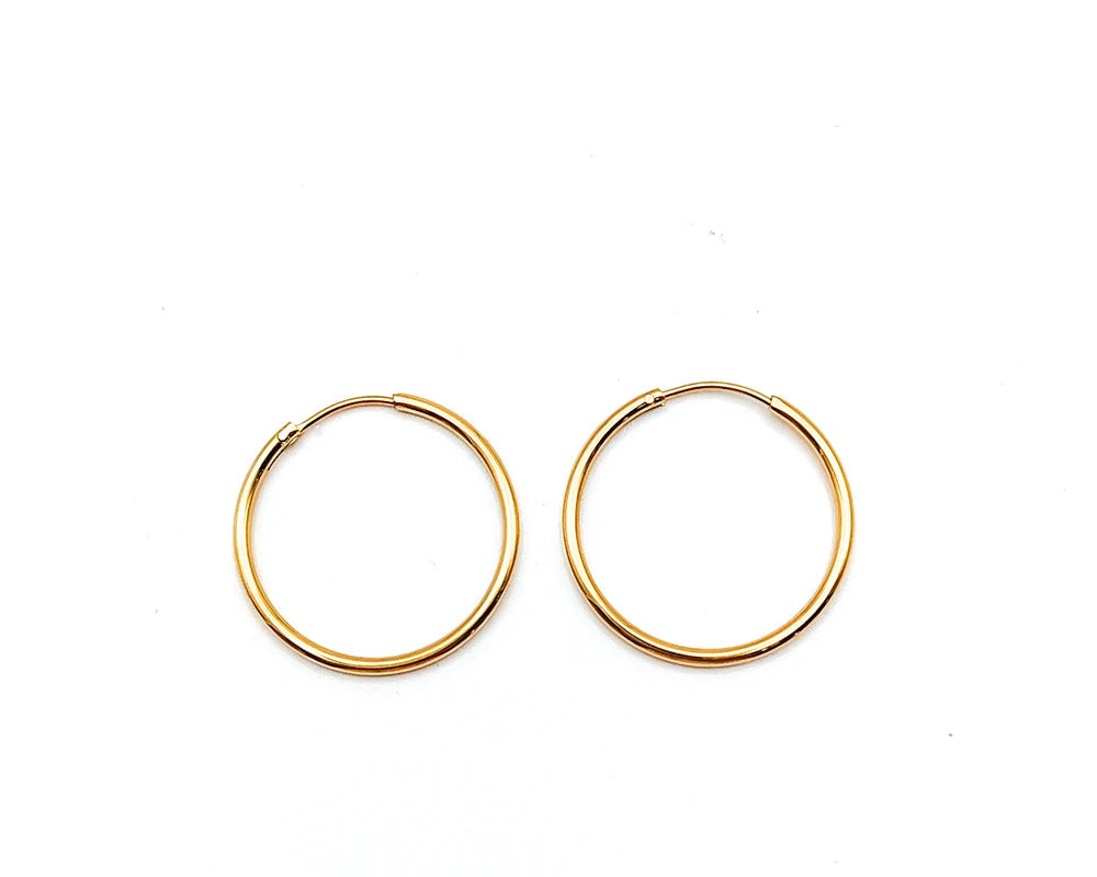Fashion Gold Size Circle Earrings