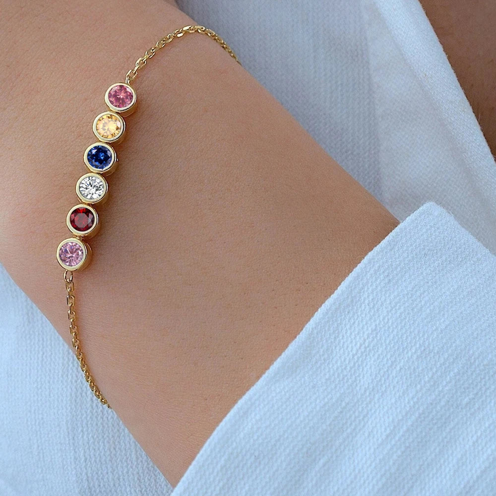 DIY Zircon Birthstone Bracelet