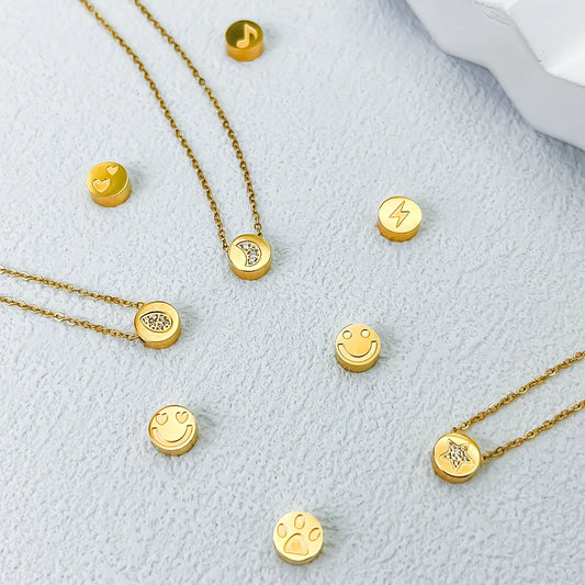 Simple Temperament Round Pendant Fashion