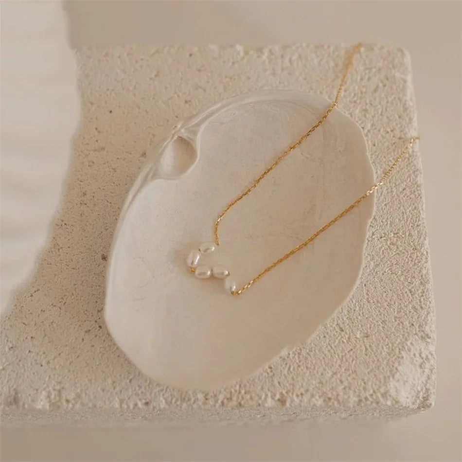 Hot Simple Create Pearls Choker Necklaces