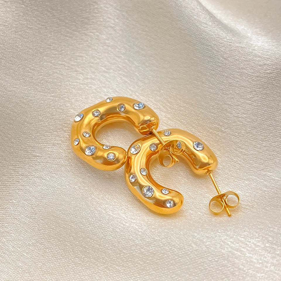 Sparkling Rhinestones Earrings