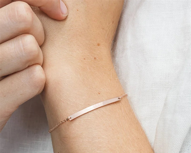 Korean Style Women Bar Bracelets Simple for Women