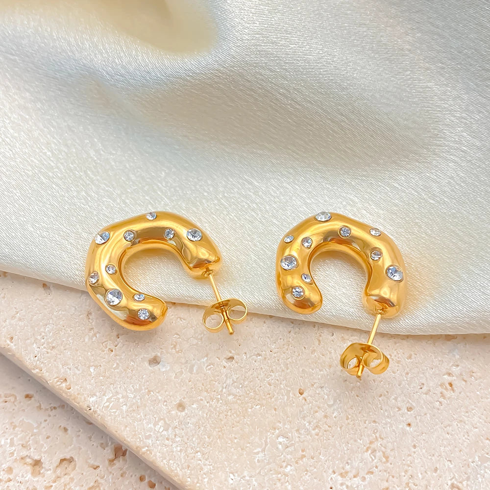 Sparkling Rhinestones Earrings