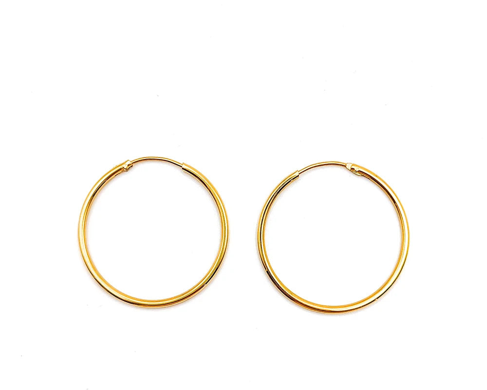 Fashion Gold Size Circle Earrings