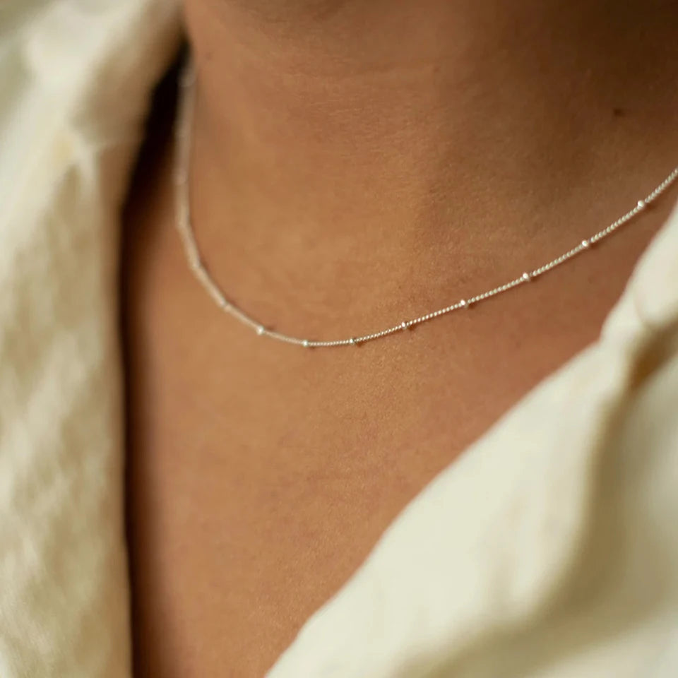 Silvery Bead Chain