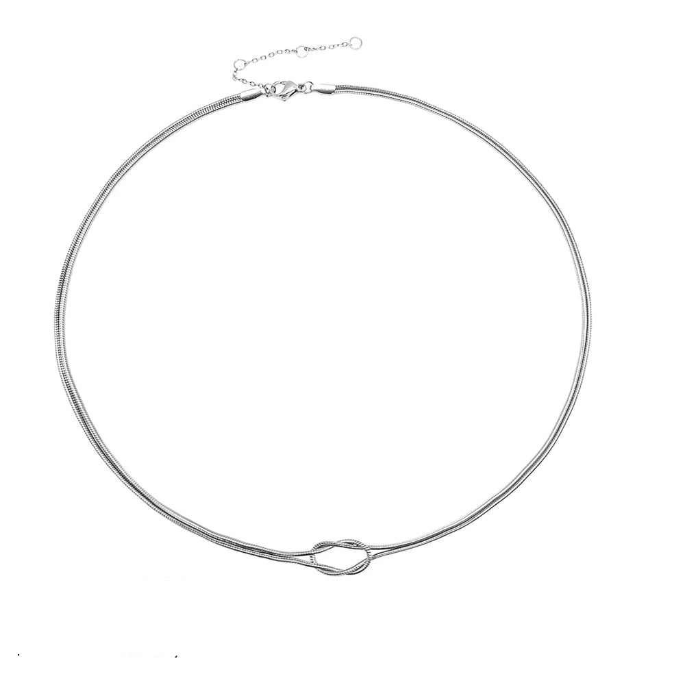 Knotted Snake Chain Necklace