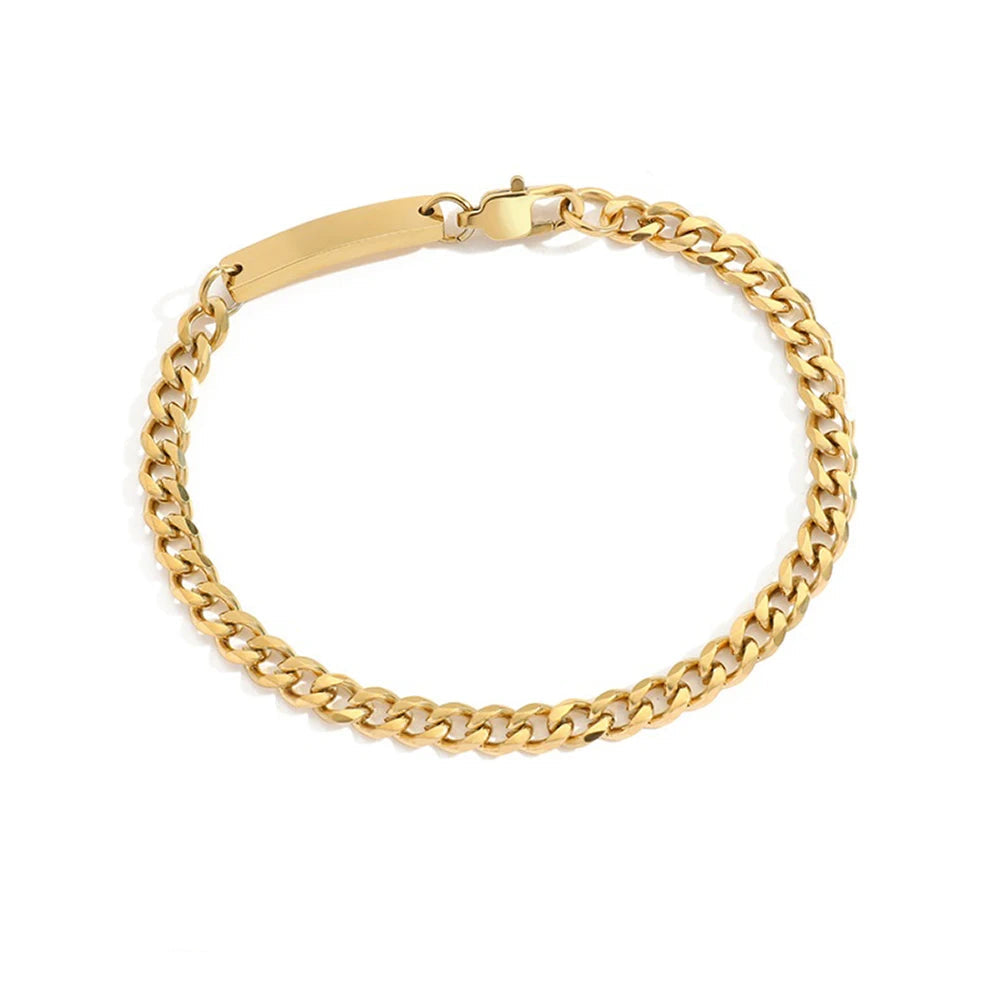 Cuban Chain Bracelet Fashion Jewelry Ladies Holiday Gift