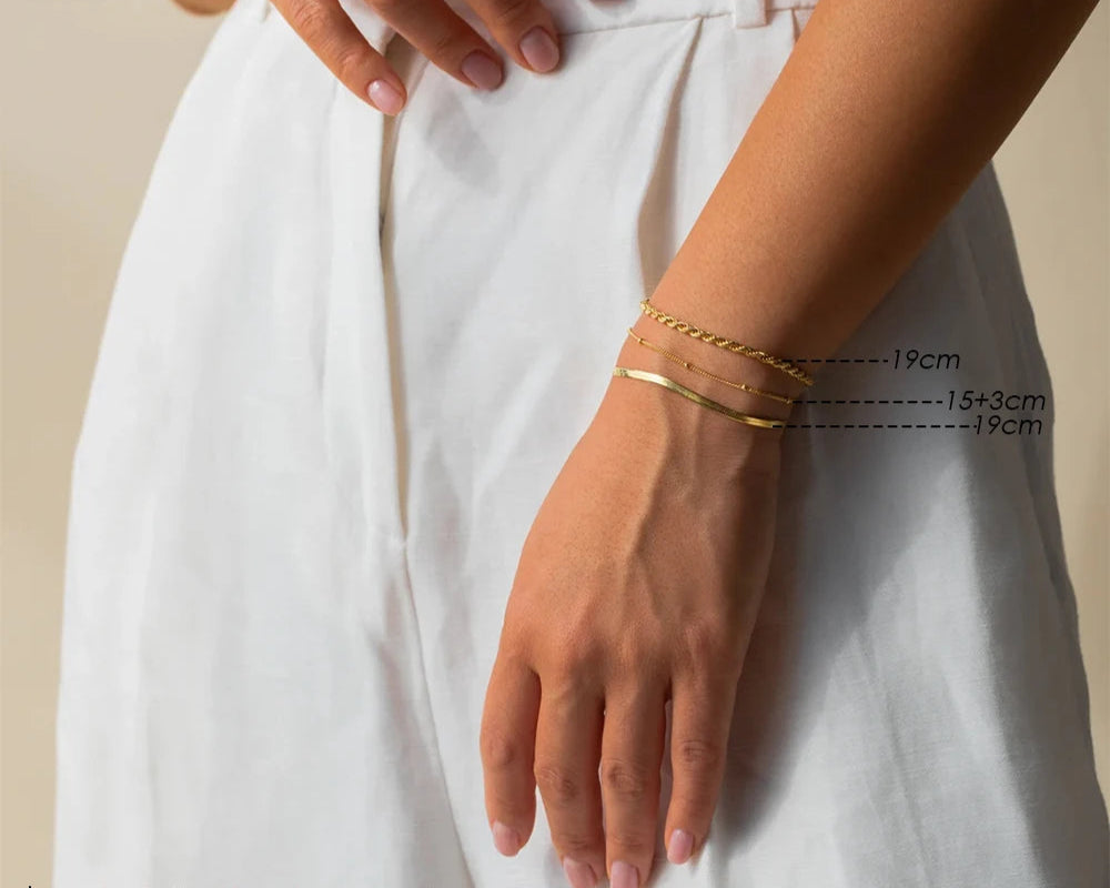 Multi-Layer Cuban Chain Bracelet Factory Outlet