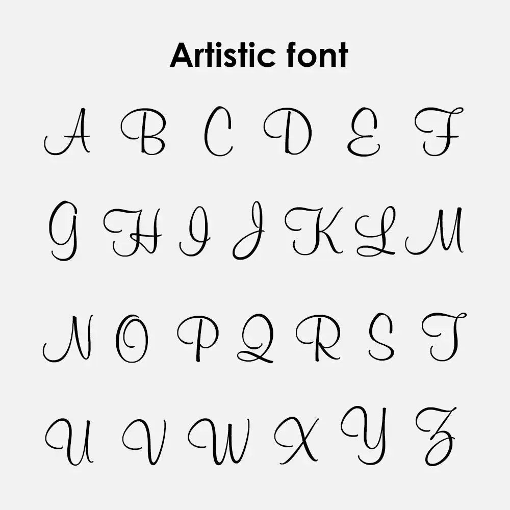 Engrave Artistic Font Alphabet Bracelet for Women