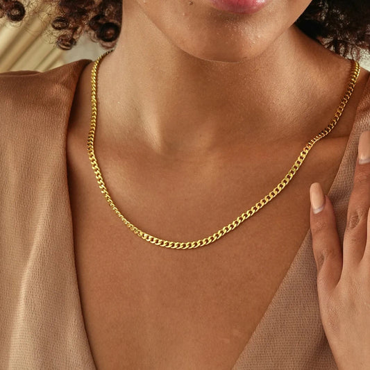 10PCS Men's Cuban Link Chain Necklace