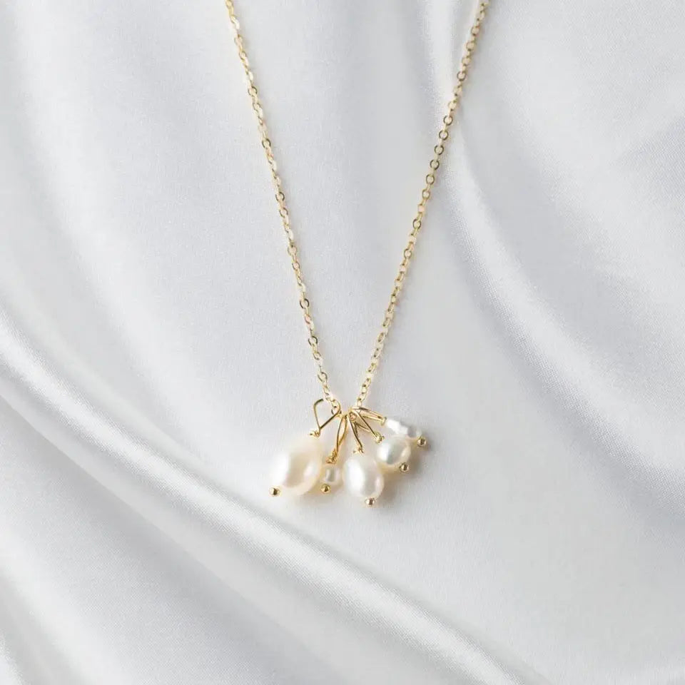 5PCS Freshwater Pearl Necklaces DIY Irregular Chain Pearl Necklace