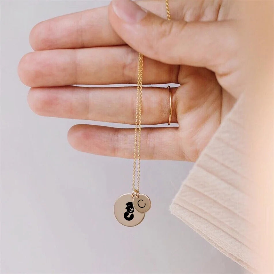 Laser Engrave Custom Heart Necklace pattern Sign