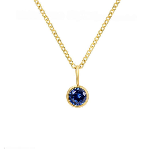 Birthstone Set Necklace Zirconia