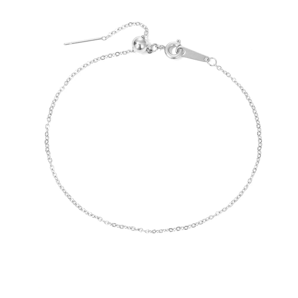 adjustable gold color chain bracelets for women