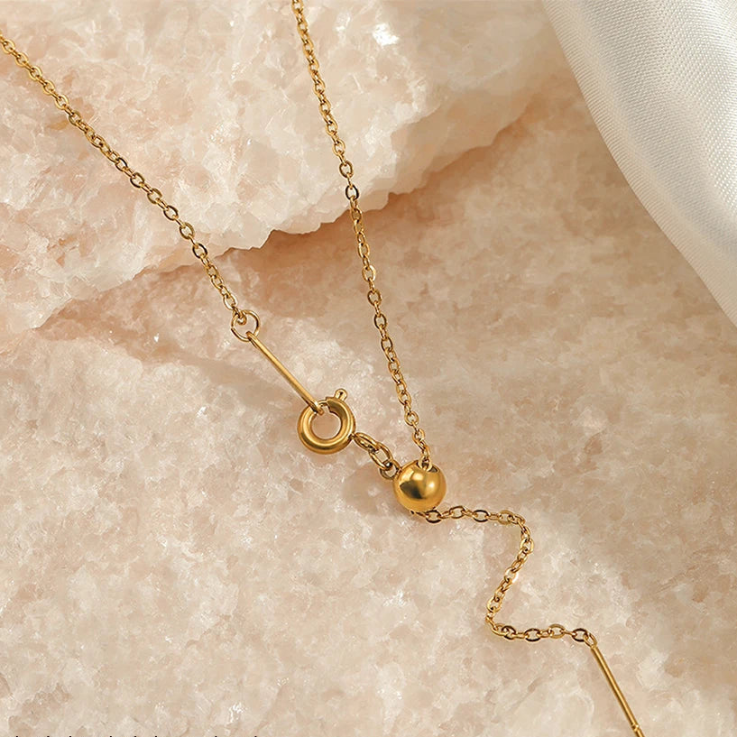 Adjusta Long Layered Pendant Necklace