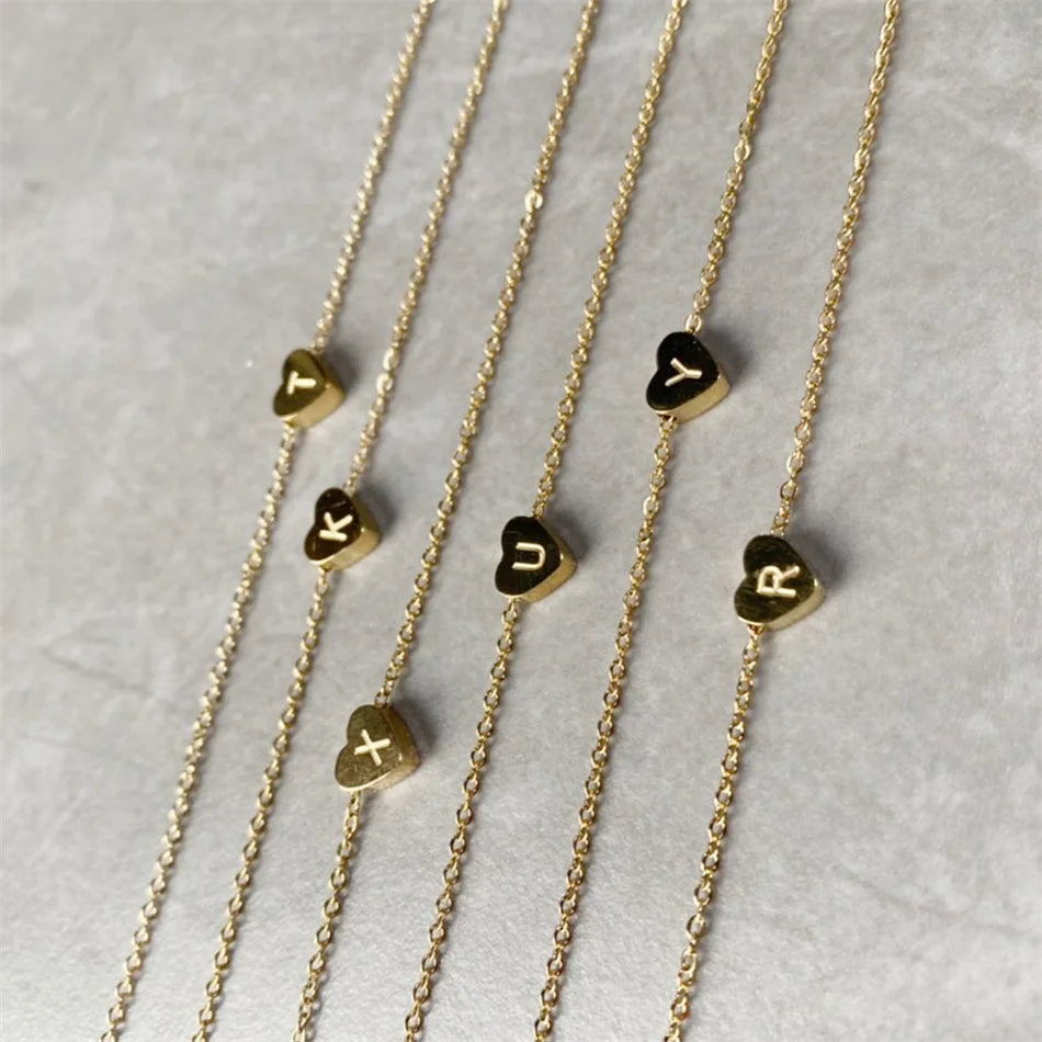 Women's Fashion Simple 26 Letters Pendant Necklace