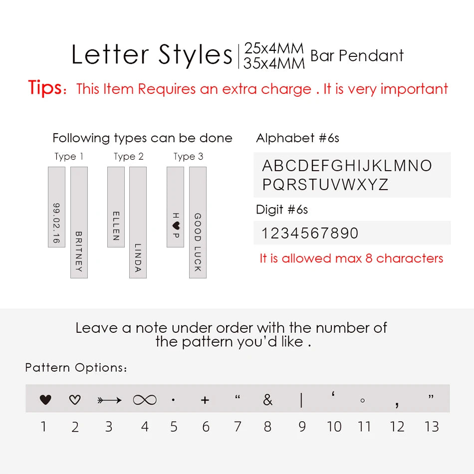 Code Engraving Customize Square Bar  Necklace