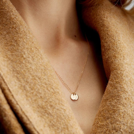 Blank 6mm Disc Coin Necklace