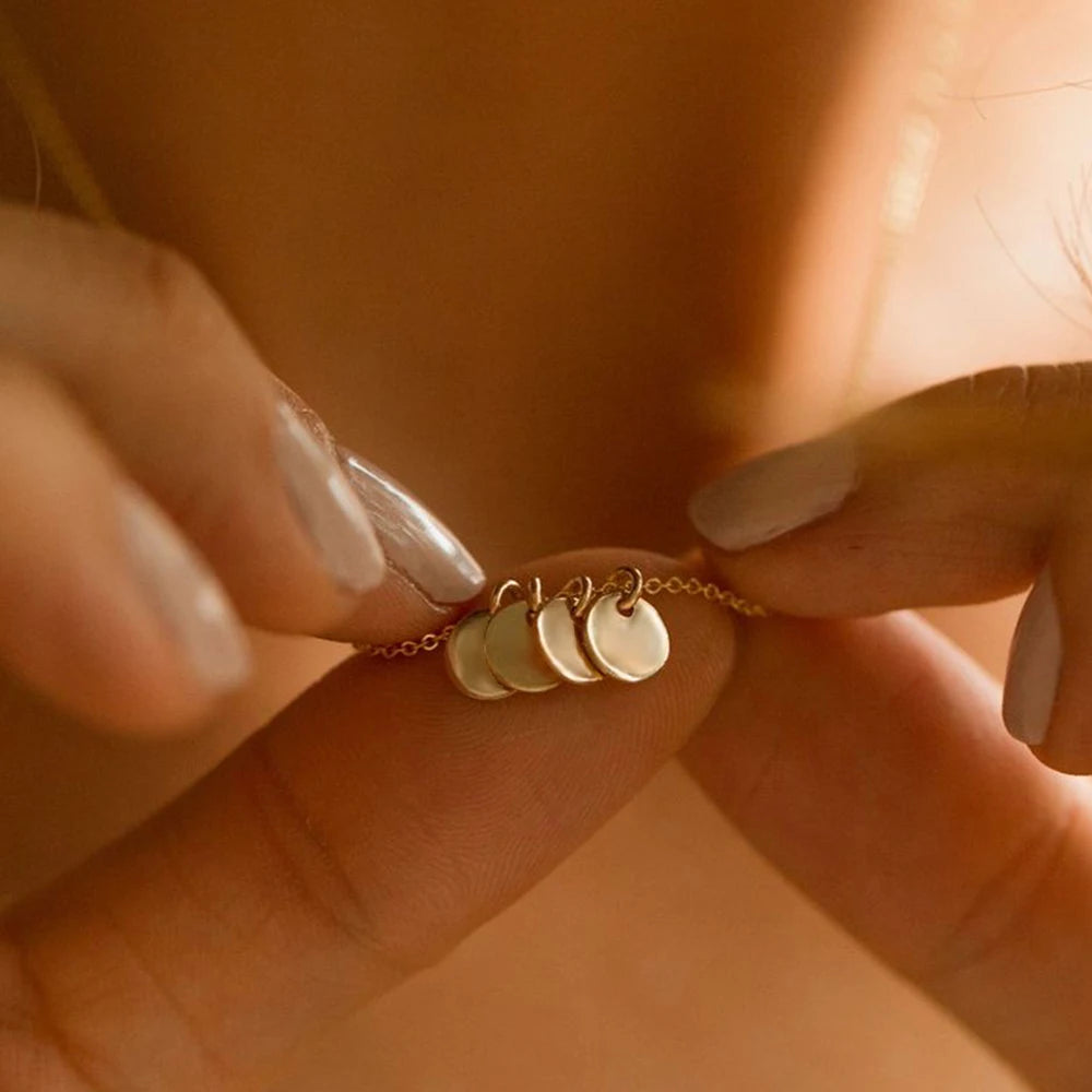 Blank 6mm Disc Coin Necklace
