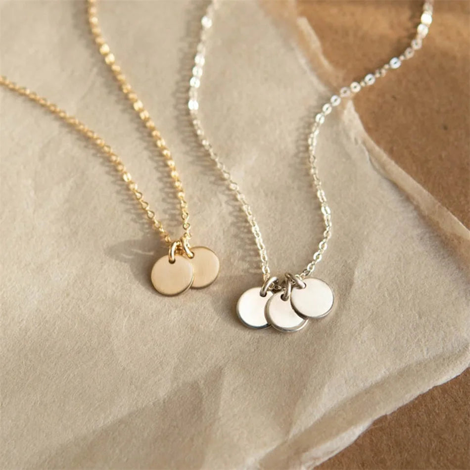 Blank 6mm Disc Coin Necklace