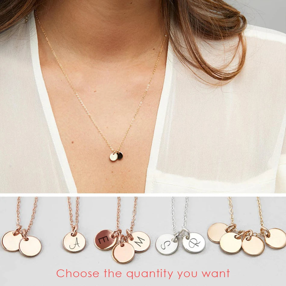 Initial Custom Name Necklace Personalised Letter