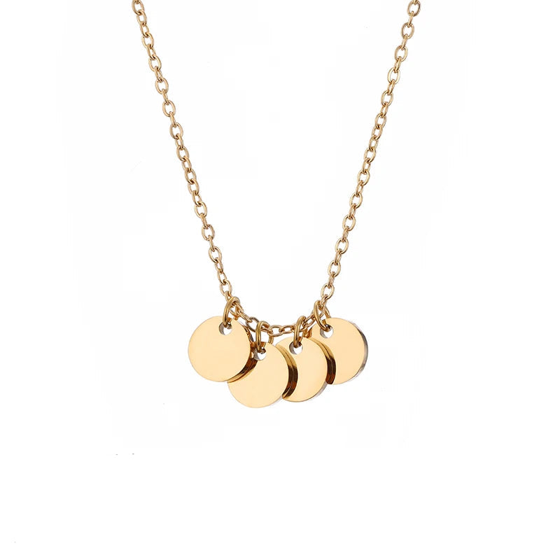 Blank 6mm Disc Coin Necklace