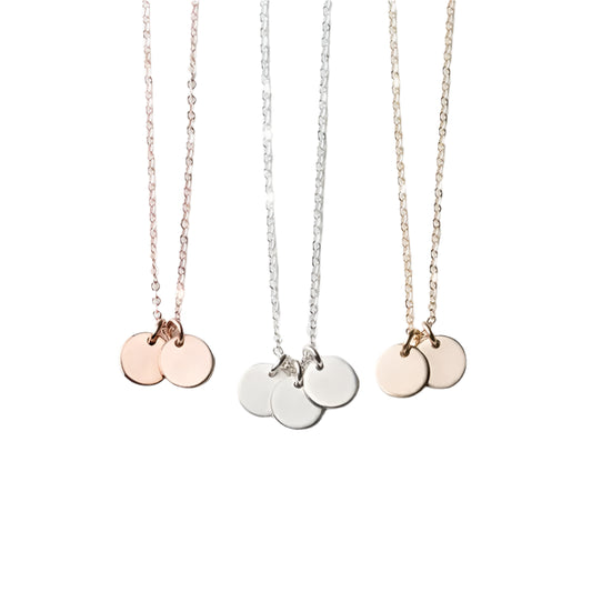 Blank 6mm Disc Coin Necklace